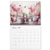 2024 Great Dane Water Color (anpassbar) Kalender (Feb 2027)