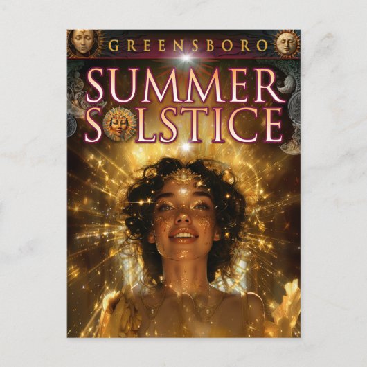 2024 Greensboro Summer Solstice Souvenir Postkarte (Vorderseite)
