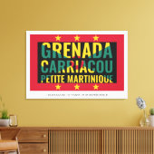 2024 GRENADA 50 Jahre Unabhängigkeit Leinwanddruck (Insitu (Wohnzimmer))