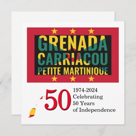 2024 GRENADIAN 50 Jahre Unabhängigkeit (Vorne/Hinten)