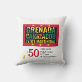 2024 GRENADIAN 50 Jahre Unabhängigkeit Kissen (Rückseite)