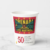 2024 GRENADIAN 50 Jahre Unabhängigkeit Pappbecher (Vorderseite)