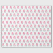 2024 Große Schwester Gewartet für Neues Baby Gesch Geschenkpapier (Flach)