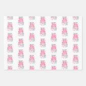 2024 Große Schwester Gewartet für Neues Baby Gesch Geschenkpapier Set (Vorderseite 2)