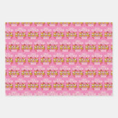 2024 Große Schwester Tiger Liebe Herz Geschenkpapier Set (Vorderseite)