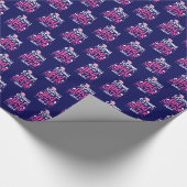 2024 Große Schwester Unicorn Herz Geschenkpapier (Ecke)