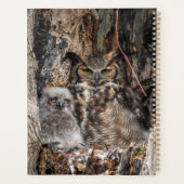 2024 Großes Hornhuhn Planer (Rückseite)