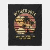 2024 habe ich mein ganzes Leben lang gedauert Fleecedecke (Vorderseite)