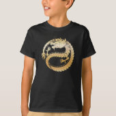 2024 Happy Chinese Lunar New Year Gold DRAGON Kids T-Shirt (Vorderseite)