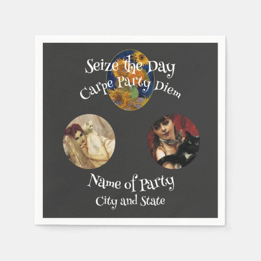 2024 Happy Hour Bachelor Bachelorette Rente Serviette (Vorderseite)