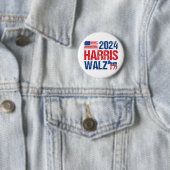 2024 Harris Walz Demokrat Donkey American Election Button (Beispiel)