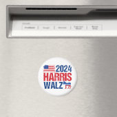 2024 Harris Walz Demokrat Donkey American Election Magnet (In Situ (Geschirrspüler))