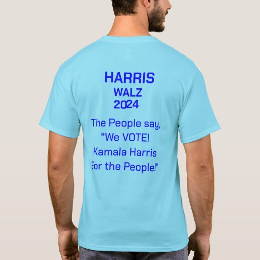 2024 HARRIS WALZ T - Shirt (Rückseite)
