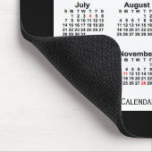 2024 Holiday Two Tone Black Calendar von Janz Mousepad (Ecke)