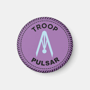 2024 IGGPPCamp Troop Pride Compass Magnet