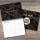 2024 Illustration Calendar Company Logo und Text Kalender