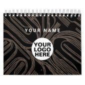 2024 Illustration Calendar Company Logo und Text Kalender (Titelbild)