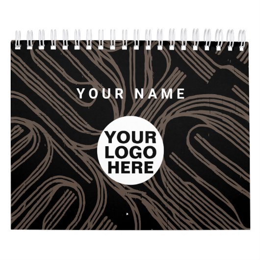 2024 Illustration Calendar Company Logo und Text Kalender (Titelbild)