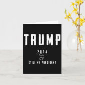 2024 immer noch mein Präsident Karte (Gelbe Blume)