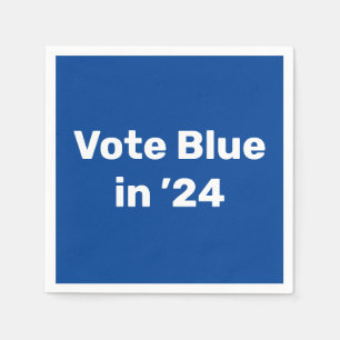 2024 in Napkins über Blue abstimmen Serviette