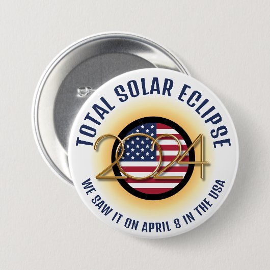 2024 INSGESAMT SOLAR ECLIPSE USA BUTTON (Vorne & Hinten)