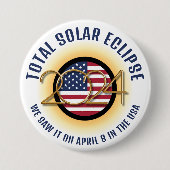 2024 INSGESAMT SOLAR ECLIPSE USA BUTTON (Vorderseite)