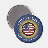 2024 INSGESAMT SOLAR ECLIPSE USA MAGNET (Vorderseite/Rückseite)