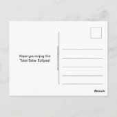 2024 INSGESAMT SOLAR ECLIPSE USA POSTKARTE (Rückseite)