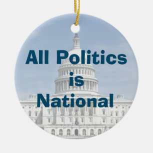 2024 ist die gesamte Politik national Keramik Ornament