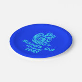 2024 ist die Schule für immer aus Pappteller (Schrägansicht)