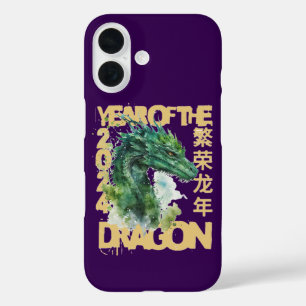 2024 JAHR DER DRAGON China neues Jahr Geschenk Ide iPhone 16 Hülle