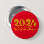 2024 JAHR DER DRAGONGOLD BUTTON (Vorne & Hinten)