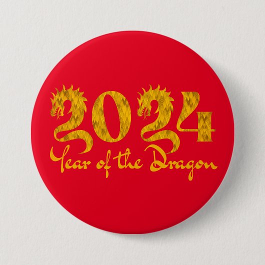 2024 JAHR DER DRAGONGOLD BUTTON (Vorderseite)