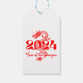 2024 Jahr des chinesischen Drachen-Neujahrs Geschenkanhänger (Rückseite)