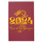 2024 Jahr des chinesischen Drachen-Neujahrs Kalender (Titelbild)
