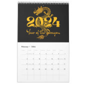 2024 Jahr des chinesischen Drachen-Neujahrs Kalender (Feb 2026)