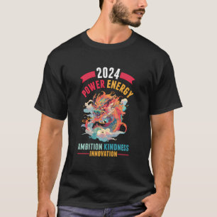 2024 Jahr des Drachen Chinesisches Neujahr Chinesi T-Shirt
