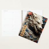 2024 Jahr des Drachenfantasy-Weißen Drachen Planer (Anzeige)