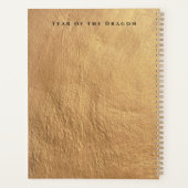 2024 Jahr des Drachenfantasy-Weißen Drachen Planer (Rückseite)