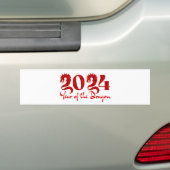 2024 JAHR DES DRAGONS ROT AUTOAUFKLEBER (Auf Auto)