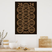 2024-Jahr-Kalender Poster (Küche)