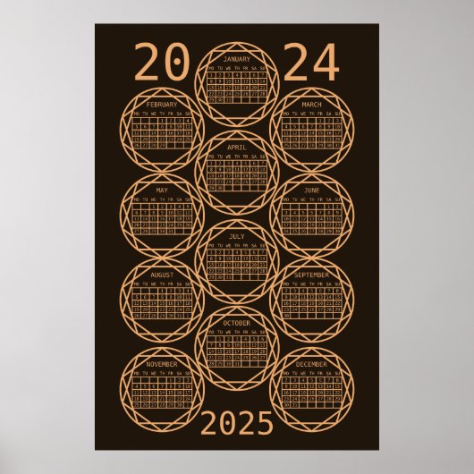 2024-Jahr-Kalender Poster (Vorne)