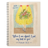 2024-Jahr-Notebook Psalm 56:3 Notizblock (Vorderseite)