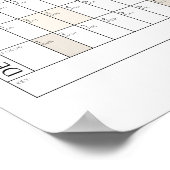 2024-Jahr-Planer-Büroorganisationskalender Poster (Ecke)