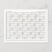 2024-Jahr-Planer-Büroorganisationskalender Postkarte (Vorderseite)