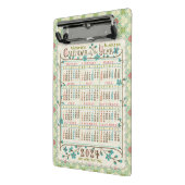 2024 Jahre Kalender Viktorianisch Jugendstil | Ben Mini Klemmbrett (Gewinkelt2)