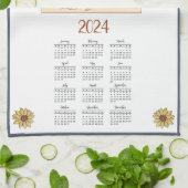 2024-Jahrkalender Elsa Beskow | Benutzerdefiniert Geschirrtuch (Gefaltet)