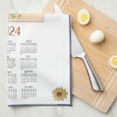 2024-Jahrkalender Elsa Beskow | Benutzerdefiniert Geschirrtuch (Viertel Falte)