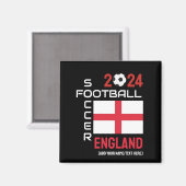 2024 JEDES JAHR ENGLAND Football Individuelle Name Magnet (Vorderseite/Rückseite)