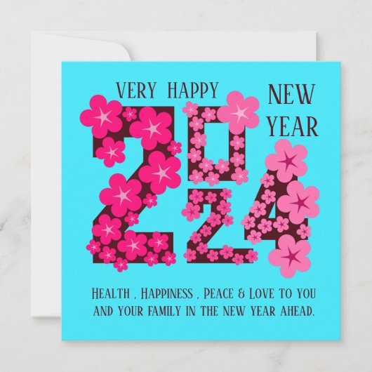 2024: JEDES JAHR GREETING KARTE (Vorderseite)